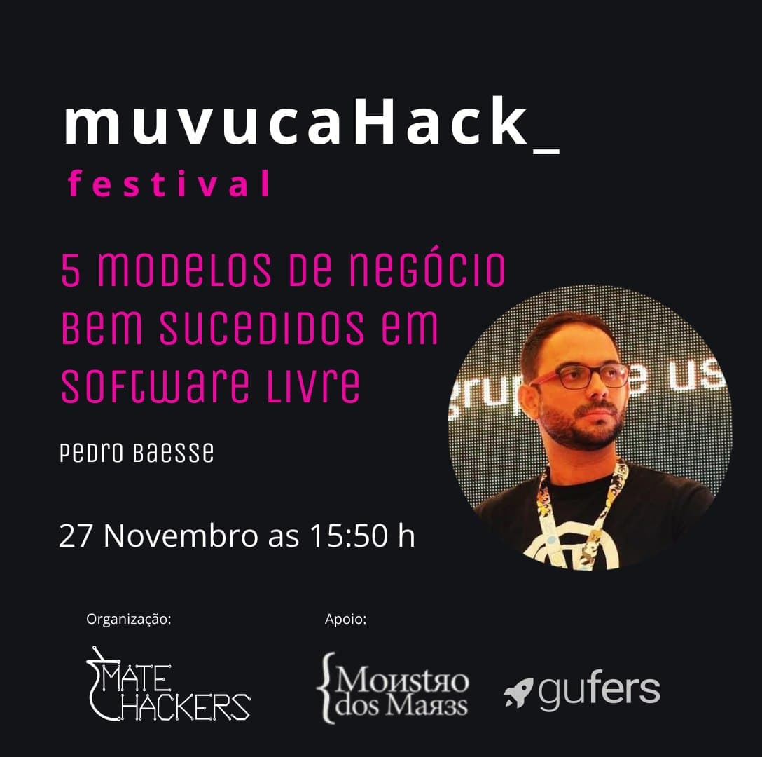MateHackers's tweet photo. Começando agora '5 modelos de negócio bem sucedidos em software livre para alavancar sua empresa' com Pedro Baesse @pBaesse https://t.co/rWYCgoWjW9 https://t.co/4IoFAxD1Sq