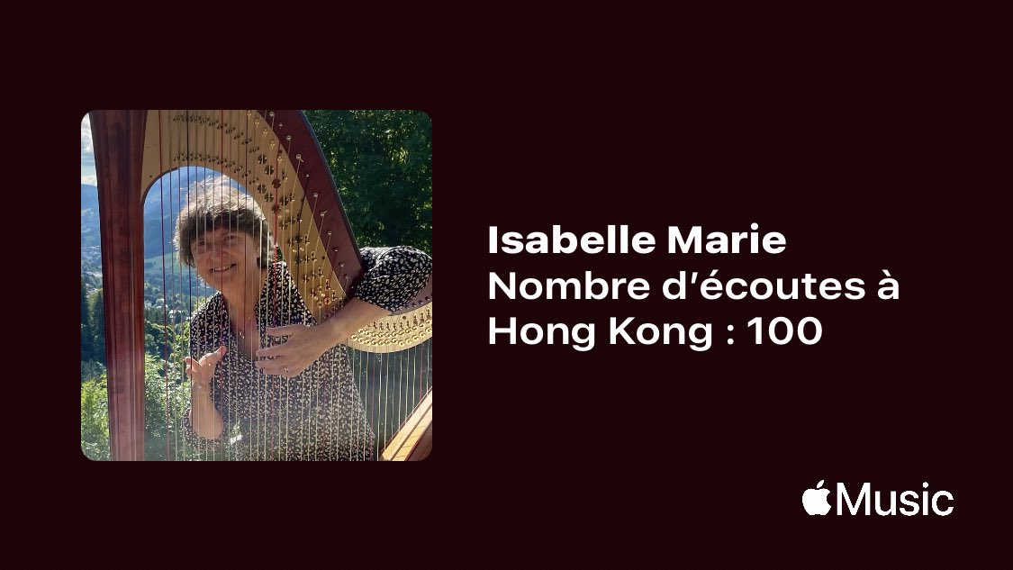 MarieHarpomania's tweet photo. Je viens de franchir une nouvelle étape clé sur @AppleMusic. Merci pour vos écoutes !
https://t.co/bbxMI2lecU https://t.co/Wed0meqpWk