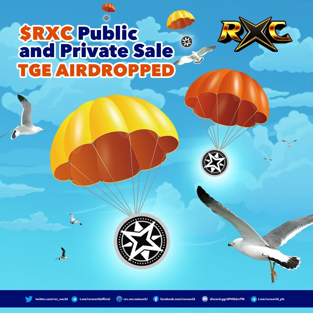 rxc_world's tweet photo. Announcement!!

We are glad to announce that $RXC Private &amp; Public TGE has been distributed.

Thank You
#RXCWORLD https://t.co/jeSEM7XT03