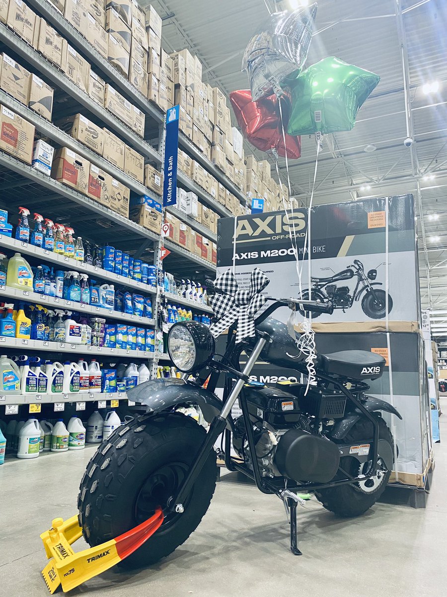 Lowes just up the anne of the excitement you can place under the Christmas tree. Stop in today at the Suffolk Lowes store #1126 and pick up the latest hot item #AxisM200 #minibike <a href="/BenitoKomadina/">Benito.Komadina@Lowes</a> <a href="/BlueBoxR1/">@BlueBoxR1</a> <a href="/eric_marler/">Eric Marler</a>  @FeliciaC1126 @NathanRGardner <a href="/JMartinenza/">Jeff86</a> <a href="/TinaStore1126/">TinaStore1126</a>