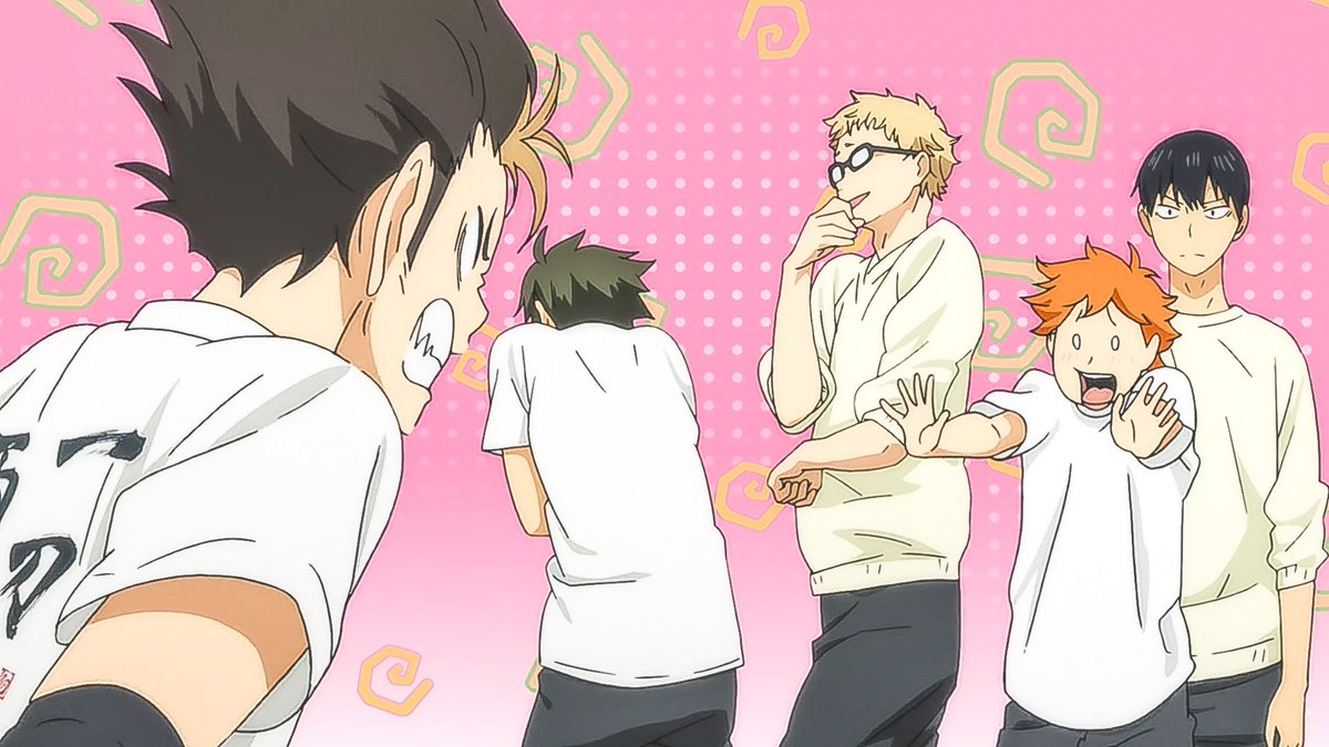 NipponVisuals's tweet image. The contrast in their expressions just makes Haikyu!! more fun and amusing 😭