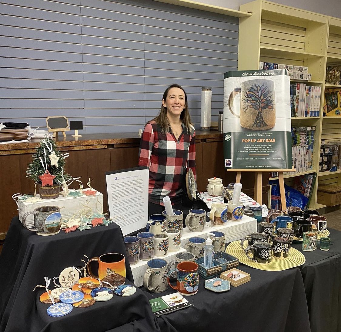 moose_plaid's tweet photo. We have amazing pottery at our pop up in Calgary Strathcona Square in the SW in the Gifts &amp; Games store. Come on down. https://t.co/Snhri5nCPL