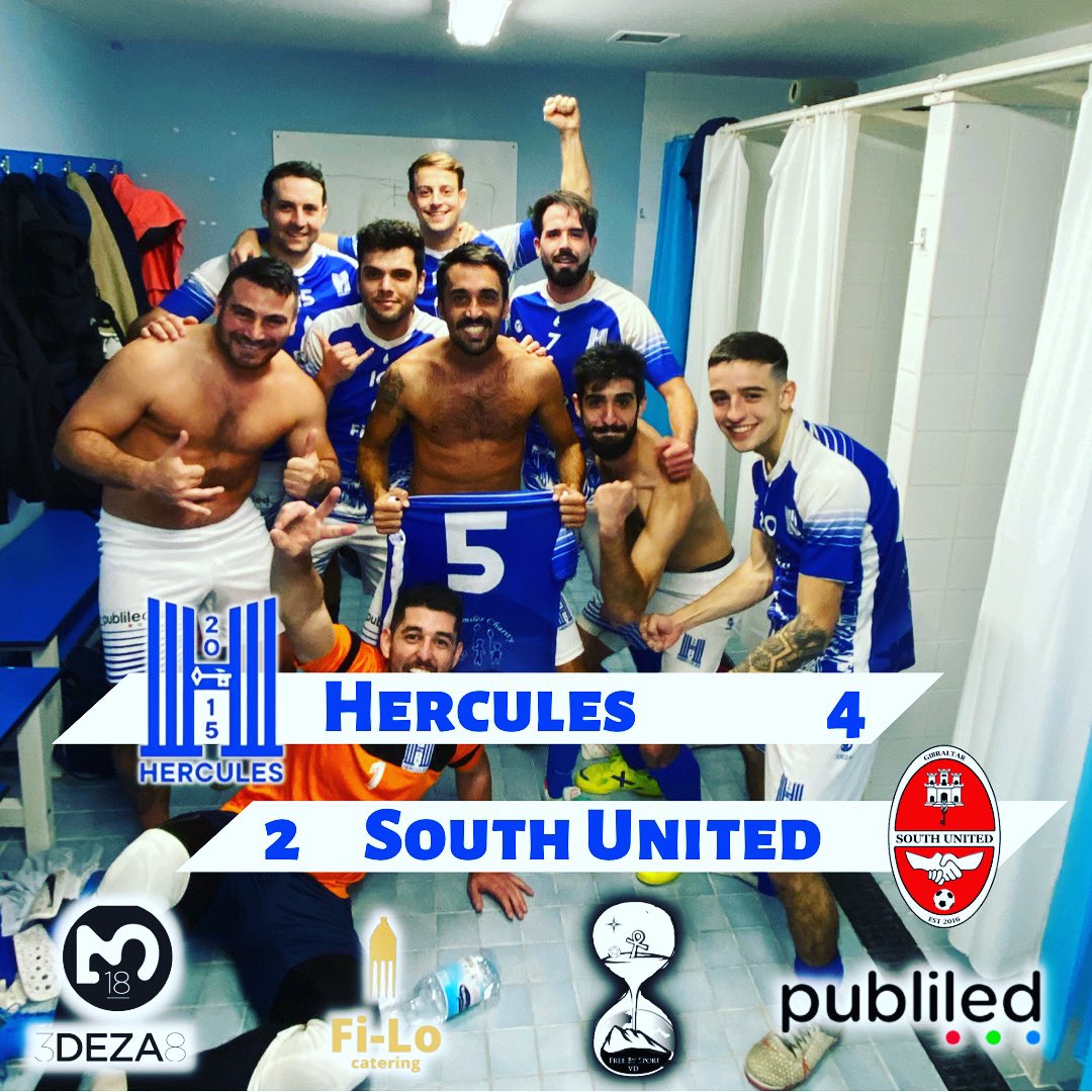 HerculesGib's tweet photo. FT: 

Hercules 4-2 @southunitedfc 

@AlbertodrF ⚽️
@AshleyPerez89 ⚽️
@jruesca2 ⚽️
Chuky González ⚽️

“We have not come back, we never left” https://t.co/vkx3uus57g