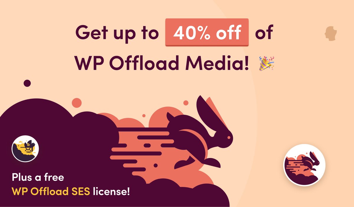 Speed up your sites and save up to 40% off your first year of WP Offload Media, and during our Black Friday sale, get a year of WP Offload SES completely free! deliciousbrains.com/wp-offload-med… #BlackFriday #wpdev