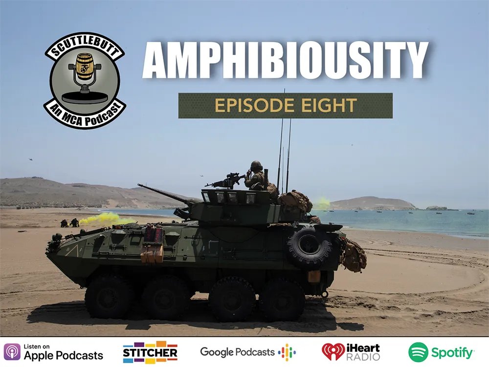 MCA_Marines's tweet photo. Scuttlebutt Episode 8 - What is a force defining capability? Why are Marines amphibious? What does it mean to be amphibious? We discuss these questions and more with Col Christopher Woodbridge, USMC (Ret). https://t.co/2Dr0YzFWQE
#MCAScuttlebutt #Scuttlebutt #MCAProDev https://t.co/GWcZShpdpr