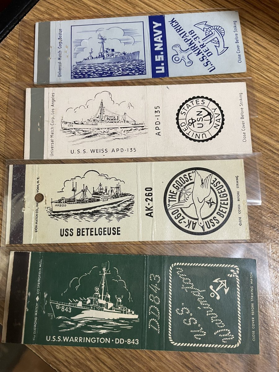 clrshonuff's tweet photo. Anyone happen to know any Veterans that served on any of these ships? It would be amazing to be able to get some signed. Any help &amp; retweets are appreciated! @USNavy @Sigs4Soldiers @CardsforVets @codeofvets https://t.co/Ty9Na1g8Pn