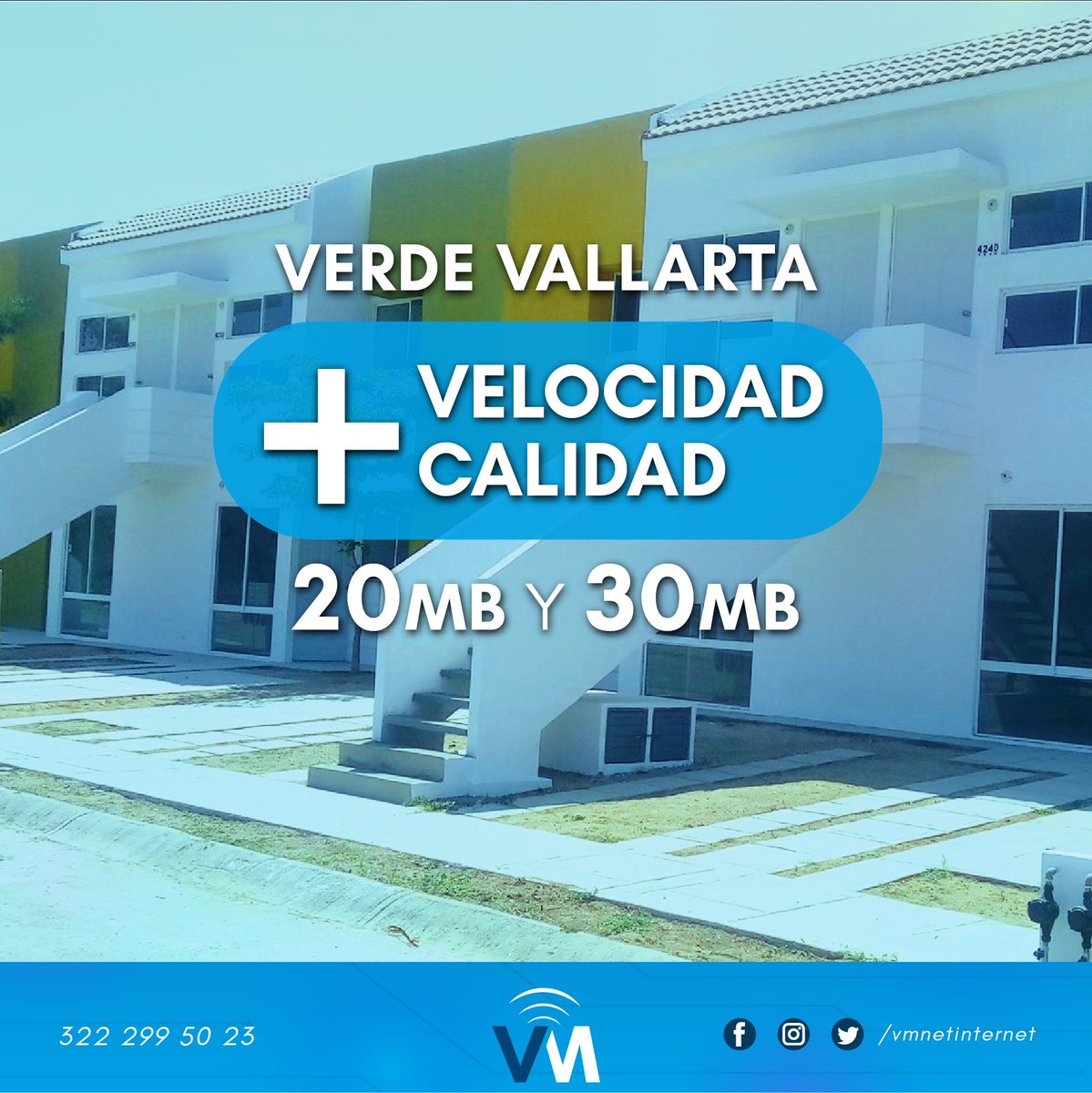 vmnetinternet's tweet photo. ¡Más #internet en Verde Vallarta!📶
Que nada te detenga y navega con un internet más veloz, sin límite en consumo de datos y menor latencia

Paquete hogar mensual #VerdeVallarta🏡
📶 20MB a $350
📶 30MB a $500 

📱https://t.co/B70U1yUvif

#vmnet #wifi #proveedor #vallarta #sabado https://t.co/s1FE9wc6es