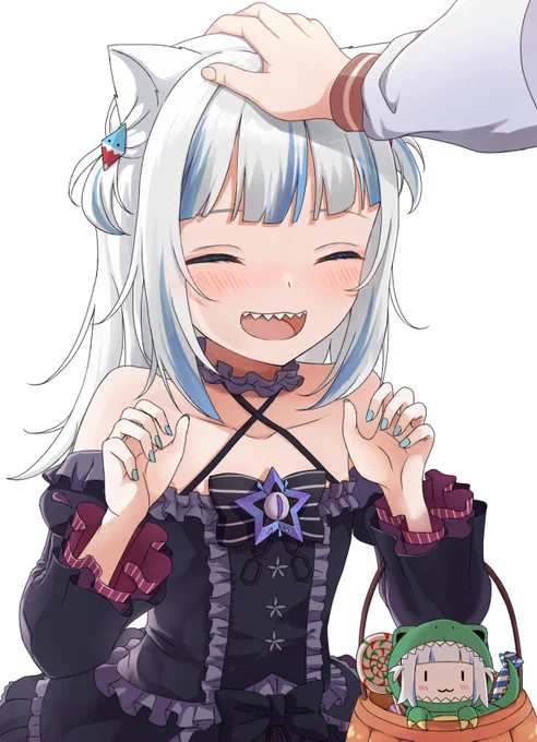 かわいいサメちゃんとシオンちゃん!
#gawrt #シオンの書物 