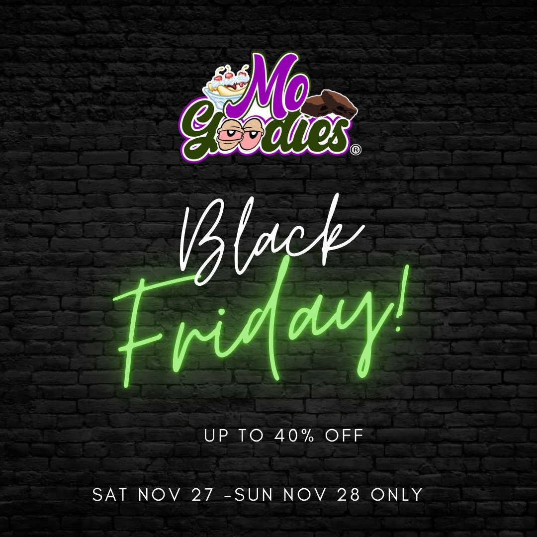 MoGoodies_'s tweet photo. Black Friday Weekend SALE!! 

#nolaedibles https://t.co/gFSKdIqf8A