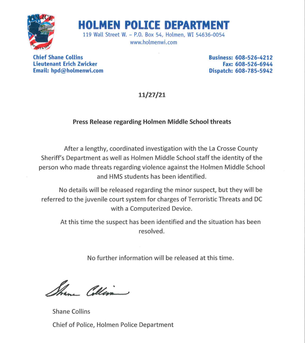 HolmenPD's tweet photo. https://t.co/q0taNsiCxc