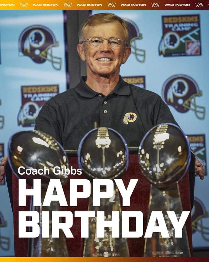 My coach...The great Joe Gibbs Happy Birthday!!HTTR!! 