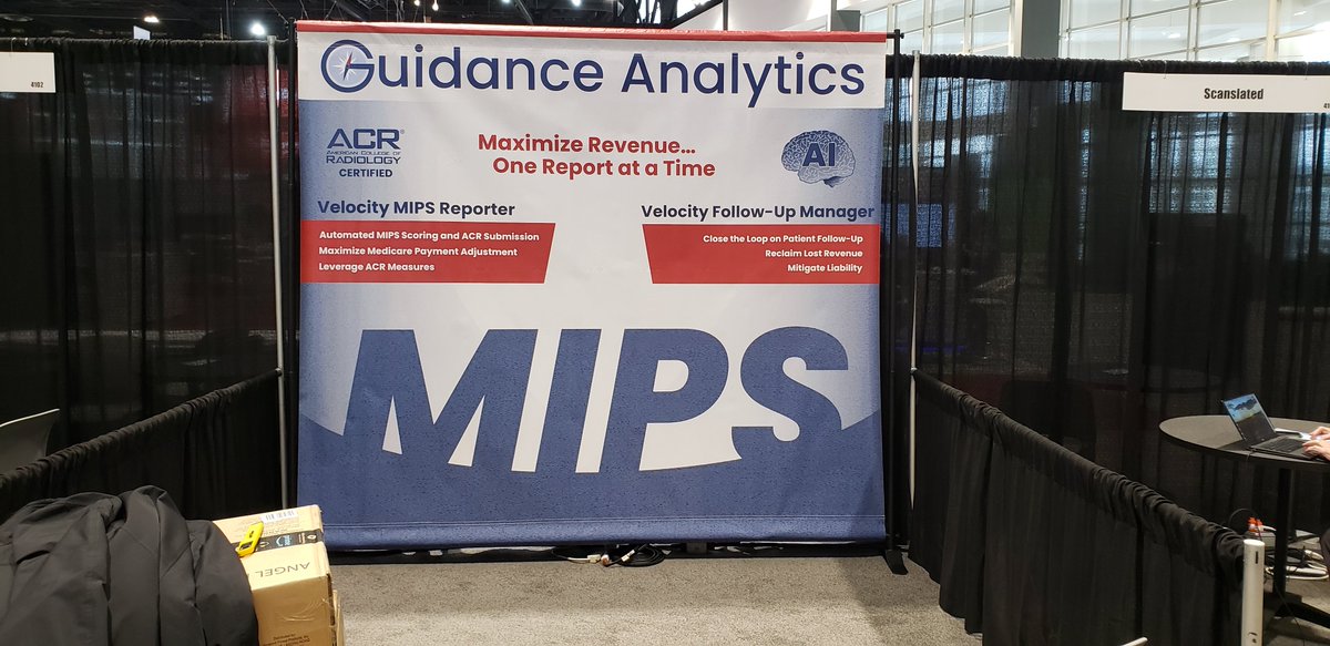 GuidanceAnalyt1's tweet photo. The banner is up and more boxes are being opened!
#rsna21 #rsna #radiology #radiologist #health #healthcare #technology #ai #aihealthcare #mips #mipsreporting #acr #qcdr #cms #nrdr #ffo #mipsreporting https://t.co/WlZuwKtJKr