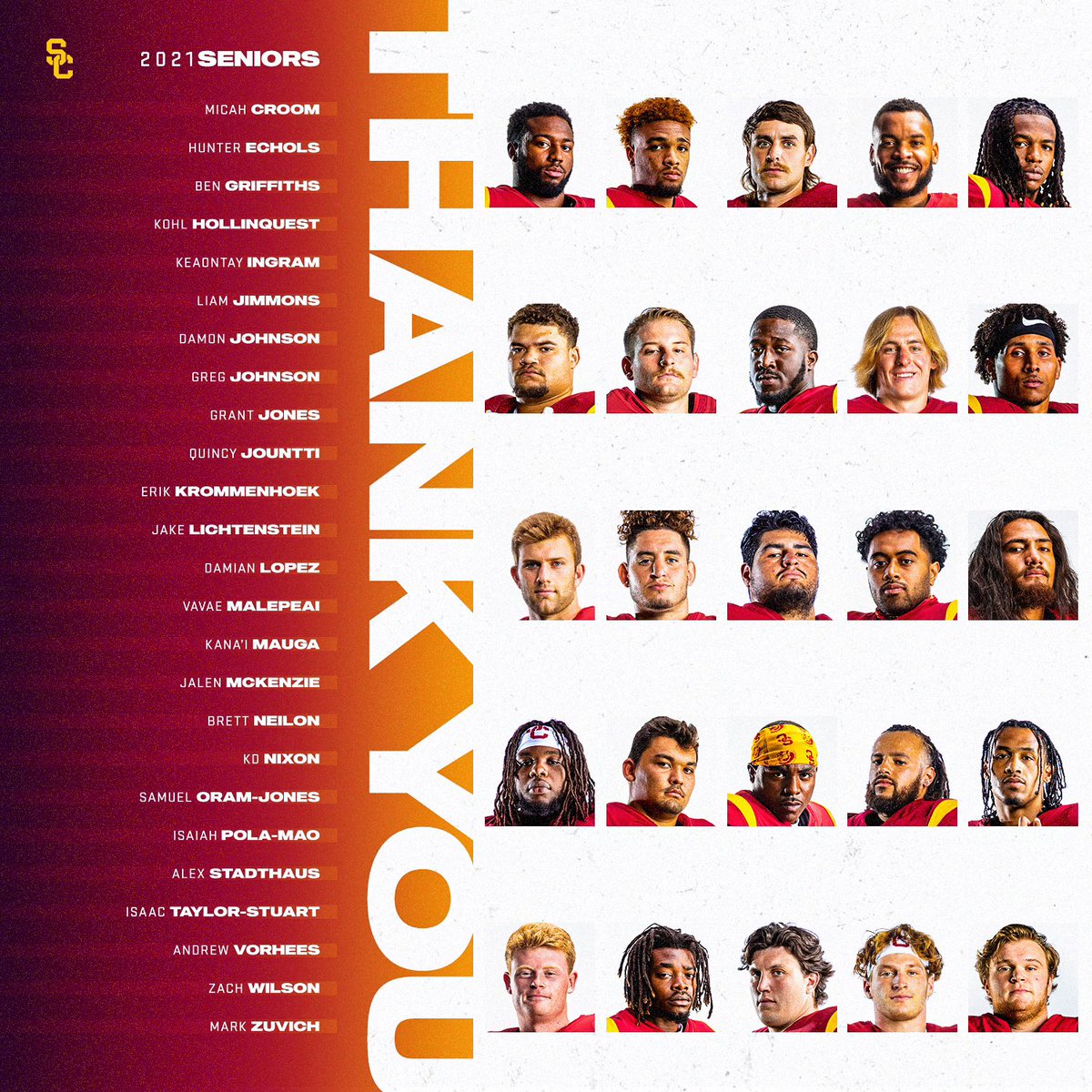 Thank you, Seniors 🙏 

#FightOn✌️