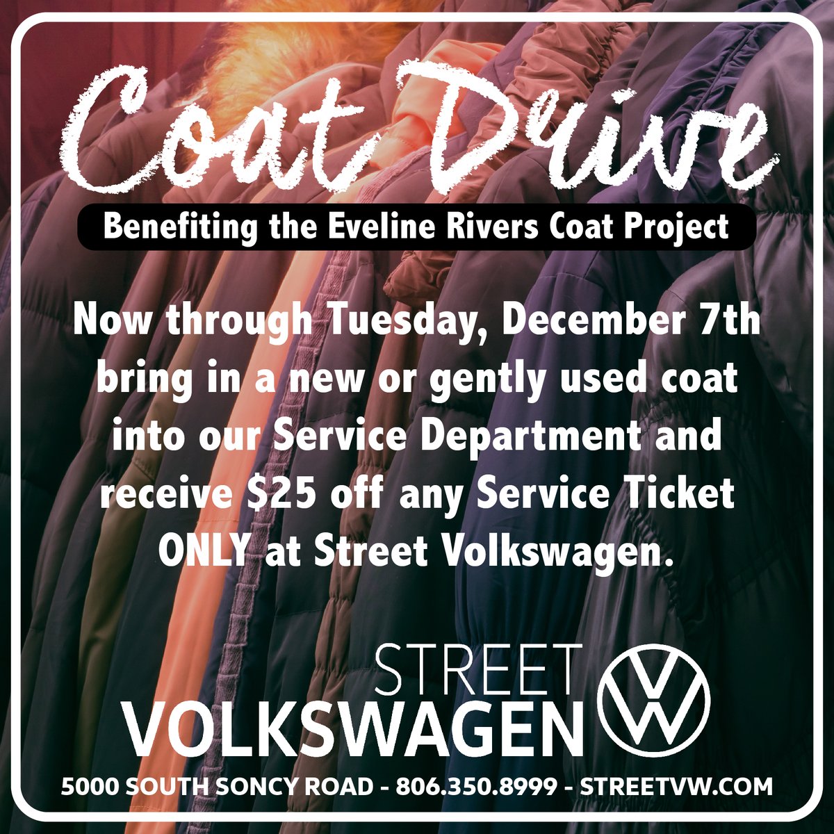 msdigitalguru's tweet photo. We embrace the panhandle spirit in all that we do, whether it’s during the Holiday’s or on a random Tuesday in April. Street Volkswagen is locally owned and operated, and any and all charitable donations/volunteering is kept within the Amarillo community. @johnluckyvw @VWstreet https://t.co/jnainSb0w5