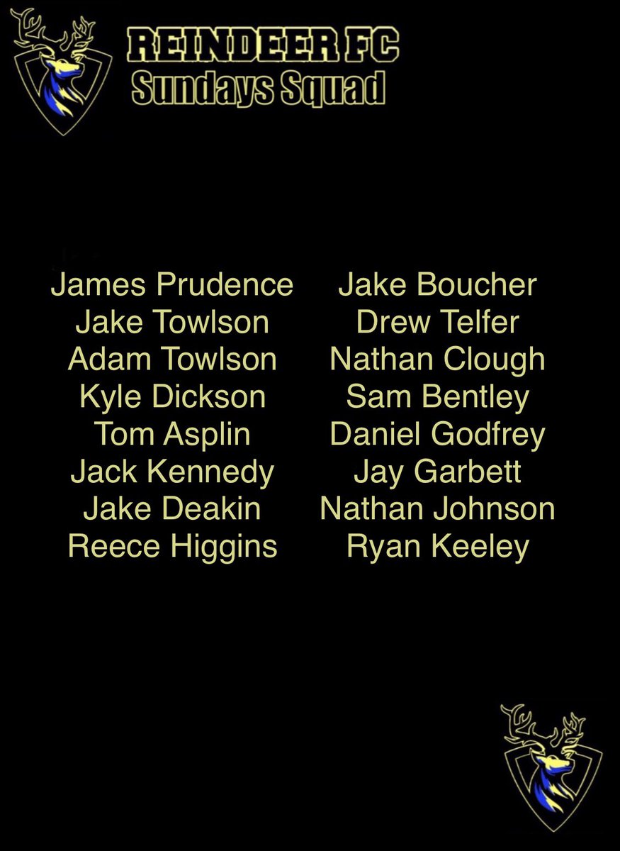Potters_F_C's tweet photo. Our squad for tomorrow to face New Ollerton FC! #UpTheDeer https://t.co/vdqU3I1mag