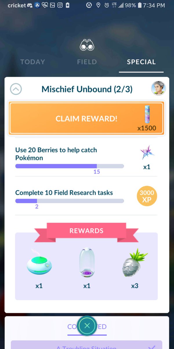 KeiLeoSatoru's tweet photo. @NianticHelp Y'all got some explaining to do because the info regarding the need to complete the missions/purchase a ticket in order to form change is blasphemy. I wasted $5 on your ticket &amp; I didn't even have to get the ticket, nor did I have to complete the tasks to form change hoopa https://t.co/z0xrL4RBGN