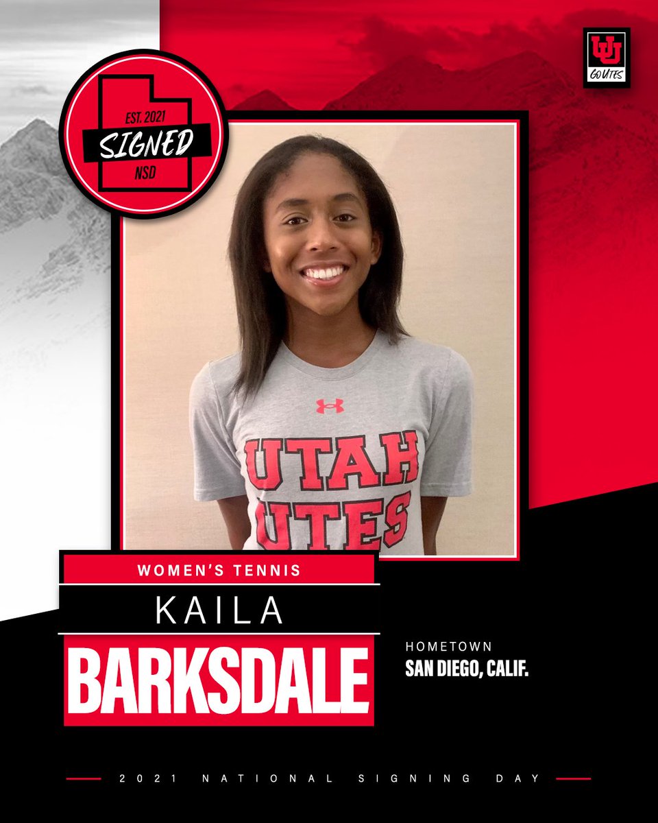 Welcome to the Utah family, Kaila!

🔴 Blue Chip recruit ranked as high as #15 in the nation 
🔴 First Blue Chip Signee in program history  
🔴 Combined 29-1 against 4-⭐ and 5-⭐ recruits 
🔴 Reached the Round of 16 at National Hard Courts

📰➡ bit.ly/3DZmwRB

#GoUtes
