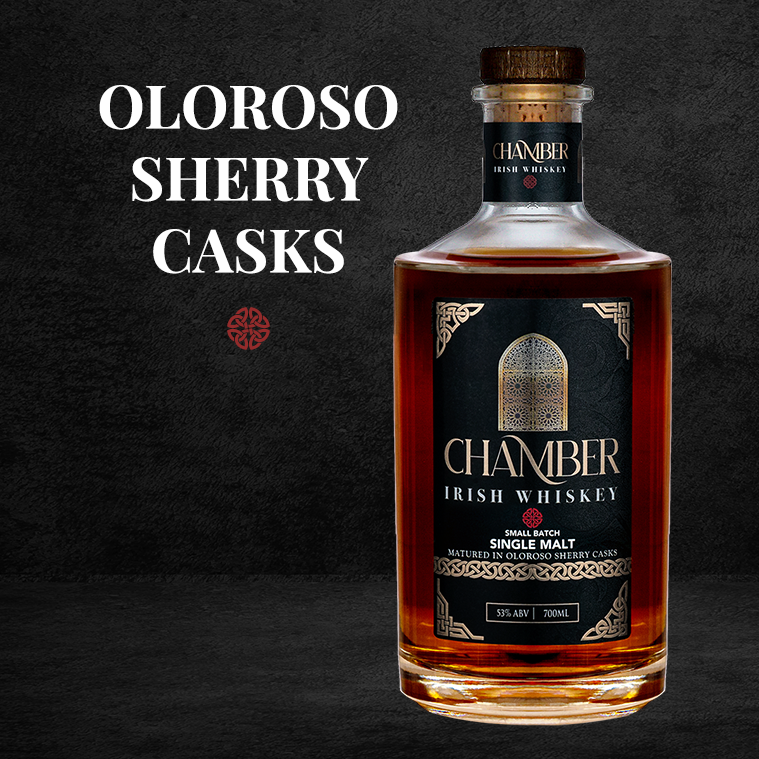 ChamberIrish's tweet photo. Introducing Our Small Batch Single Malt!

Fully Matured in Oloroso Sherry Casks. Bold, but smooth on the pallet with a taste that is remarkable for its age and strength, a surprise equaled by its deep and rich natural colour.

#IrishWhiskey #ChamberIrishWhiskey #WhiskeyClub https://t.co/Nnlxg50btG