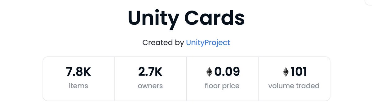 GulagGlobal's tweet image. Congrats to the @UnityProjectOff Team. 101 ETH traded. The NFT was for free. Now floor at 0,09ETH #NFT  (RT &amp;amp; follow to win 1 #UnityNFT) #NFTGiveaway #polygonNFT