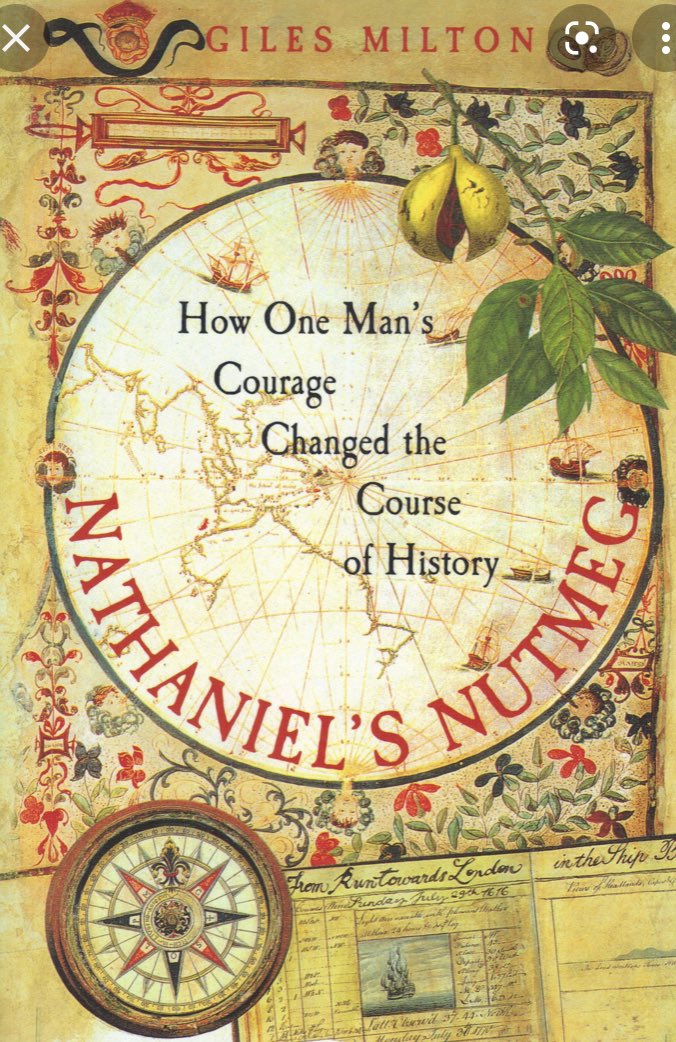 GilesMilton1's tweet photo. Researching and writing Nathaniel’s Nutmeg seems to belong to another era. 
But I have the fondest memories of the many hours spent in the old East India library - and, of course, a trip to the remote and forgotten Run Island. 
#HistoryWritersDay https://t.co/JGoRyH4SZ1