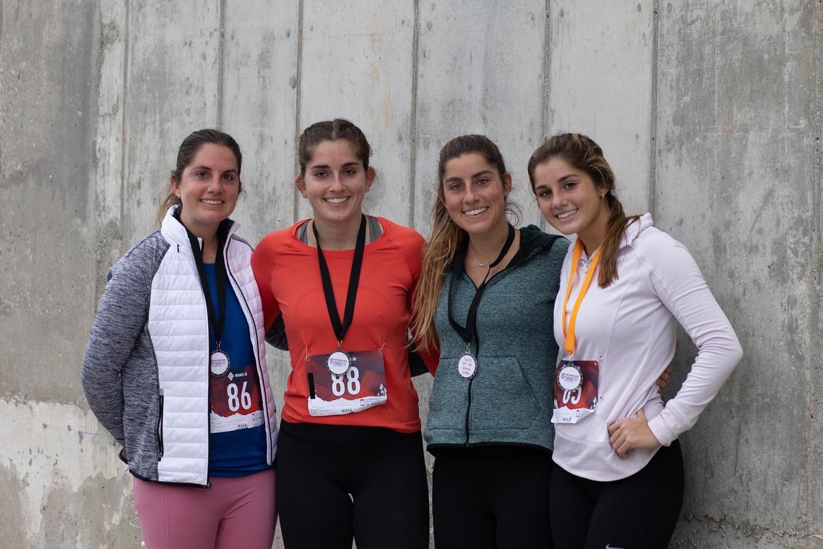 The Keller Girls killing the 10 mile river road run today in Alton. All earning medals 🥇🏃🏻‍♀️ #runlikeagirl