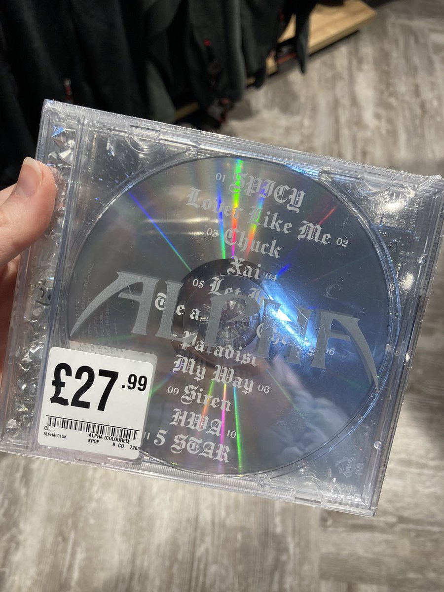 PeaSweetGina's tweet photo. @chaelinCL I just bought Alpha in HMV in the UK! Ahh! I’m so excited to listen!! https://t.co/E4kWTj0AJ4