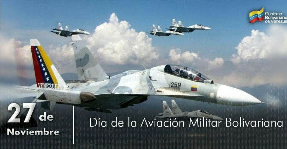 Quiero felicitar y reconocer la entrega y dedicación de los integrantes de mi gloriosa Aviación Militar Bolivariana, que hoy llega a sus 101 de su creación. Sigan garantizando el resguardo de nuestro cielo y la soberanía de la patria. Mi cariño eterno!