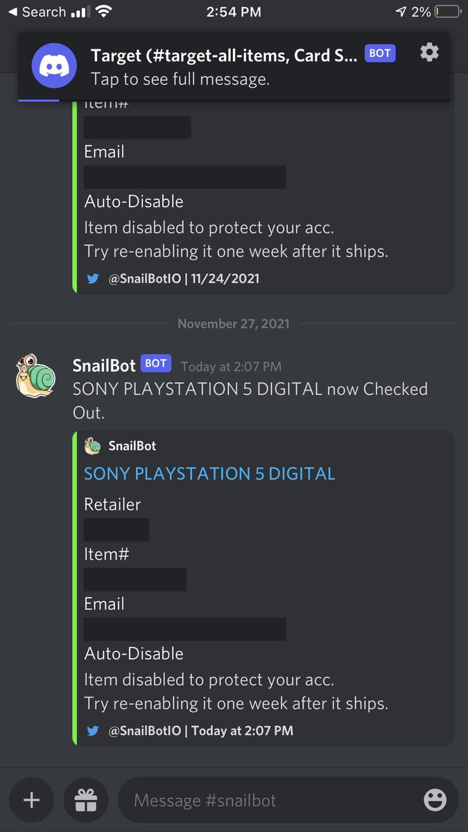 tlgill6's tweet image. 3rd amazon drop. Third #snailbotio #snailgang post. Snail went 3/3 on my accounts this week. Hit EVERY SINGLE DROP for me.

While I have been running 2 highly successful amazon bots and going 0/3. 

Snail has been carrying me on its back this week.

Thank you #snailbotio