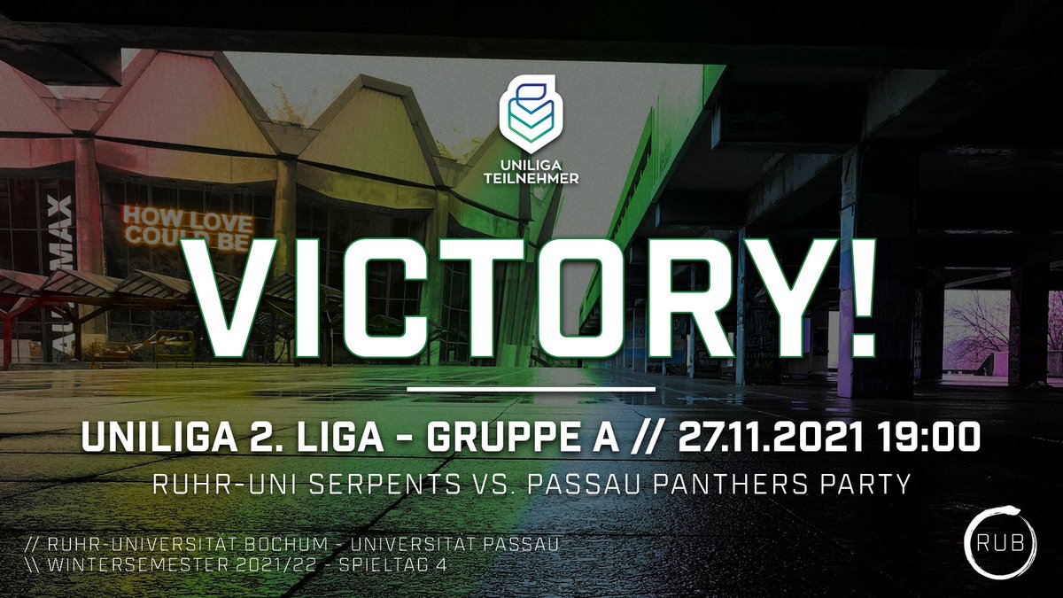 RUBserpents's tweet photo. Heute hatten wir Meisterleistungen gegen @PanthersPassau, das muss man einfach mal so sagen. 👏

Der Fluch der Overpass CT-Seite ist definitiv aufgehoben! Wir schlagen die Passauer mit einem doppelten 16:9 (Inferno, Overpass)! GGWP!👻😎

#GOserpents🐍 #letsgorub #rubesports https://t.co/qSzPx5jlbX