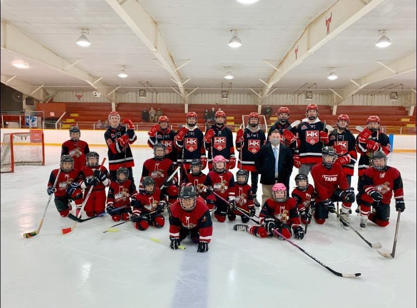 This morning some of the <a href="/WhitewaterKings/">Whitewater Kings</a> players were honoured to skate with the Valley Warriors at their ice time today for a “game”, drills and fun.  

Thanks for having us out!