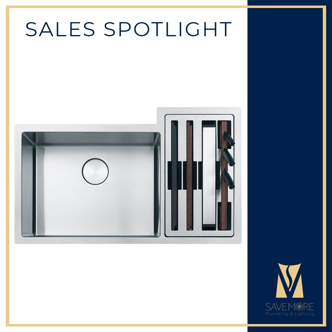 The Culinary Center by @frankehomesolutions.na is all you can ask for! This sink has a space for your cutting board, knives, colander and drying rack 😱 The only thing it won’t do is cook for you but give them some time and they will figure this out 😂
#WeeklyPick #SalesSpotlight