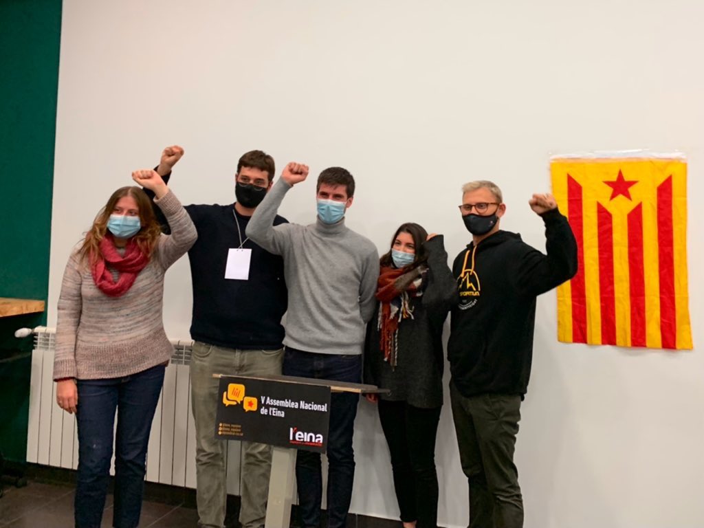EINAnacional's tweet photo. Avui hem escollit el nou secretariat de @leina_espaijove i aprovat la nostra ponència sindical per encarar els reptes laborals, socials i nacionals dels propers dos anys. 

El jovent esmolem l'Eina! https://t.co/5LQPhaxJgY