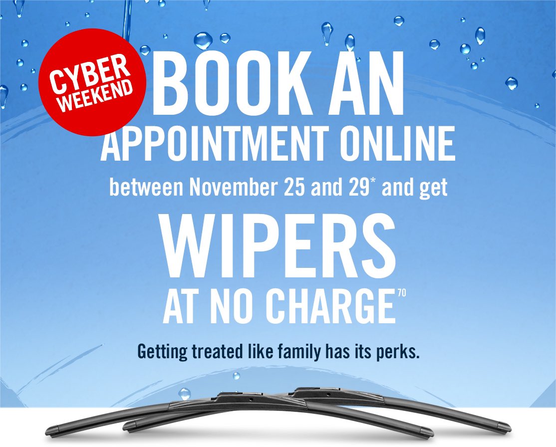 Book a service appointment online between now and November 29 and get free wipers! adamsgm.com/schedule-servi…         #CyberMonday #free #Chevrolet #gmc