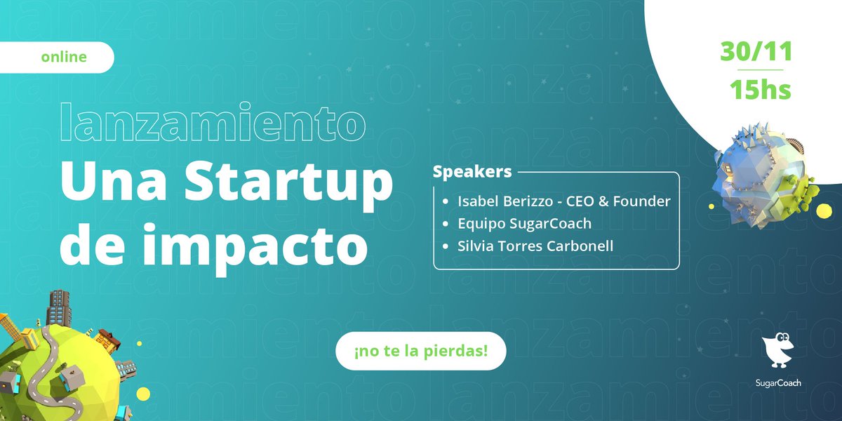 Te invitamos al Lanzamiento <a href="/sugarcoachapp/">SugarCoach</a>  un #Startup de impacto
💪🏼🌎 Estamos decididas a ayudar a las personas que viven con #diabetes por eso nos gustaría que participes de este evento para representar a tu #empresa.
👇🏼
lnkd.in/es5PVqXe 
#stem #RSE #impactosocial