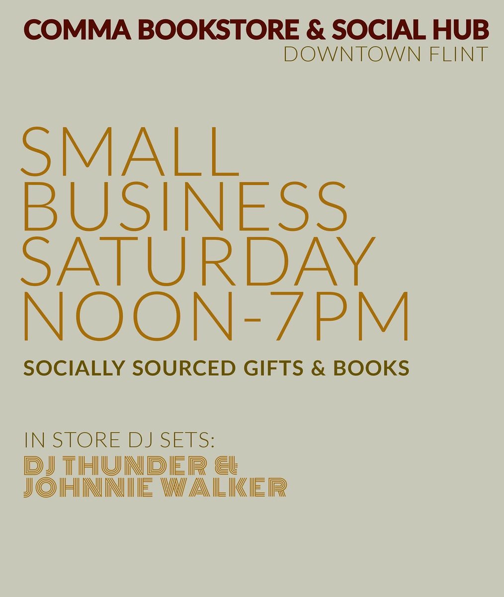 Make sure to support Small Business Saturday #SmallBusinessSaturday