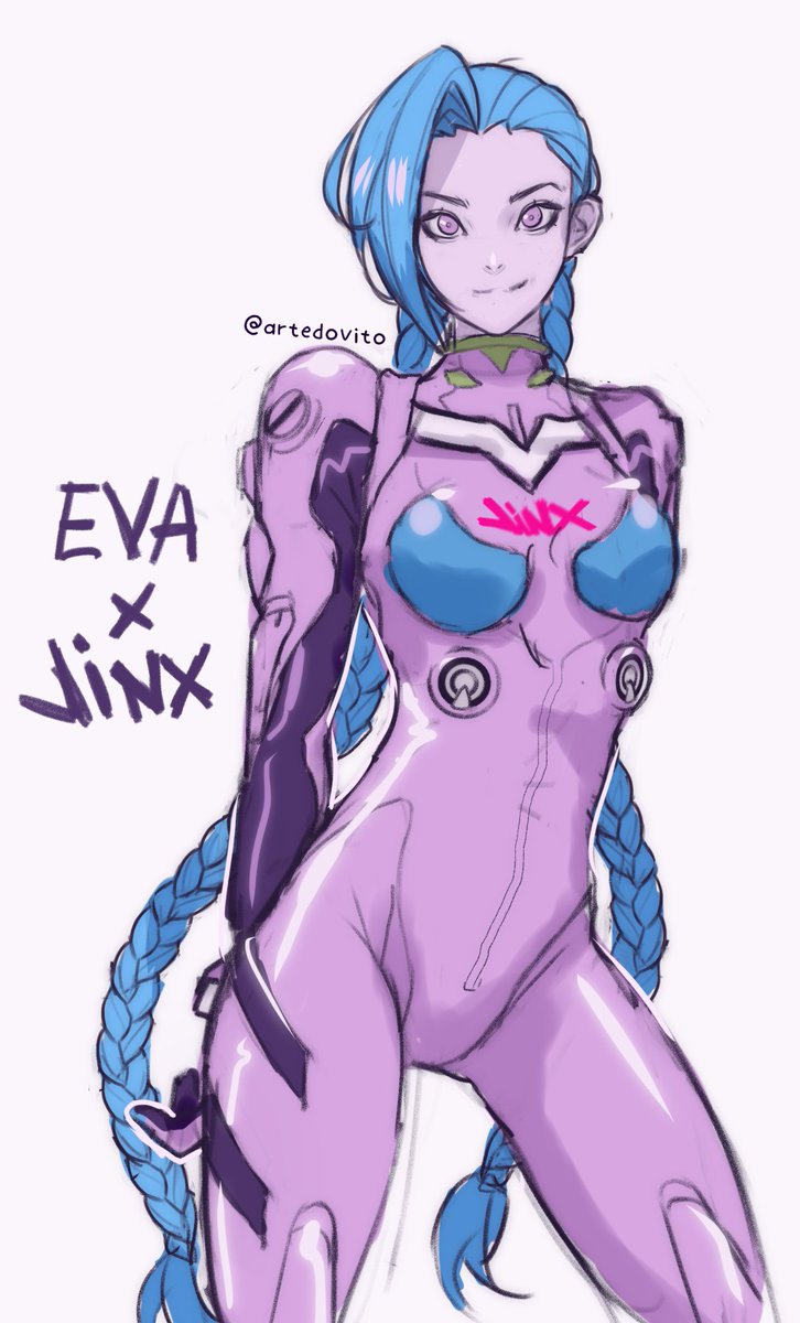 artedovito's tweet photo. EVA PILOT JINX!!!
#Arcane #Jinx https://t.co/L8yQIzPpWB