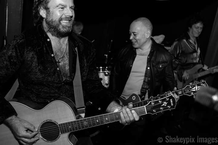 Bonham_Bullick's tweet photo. Remembering #paulrowan uncle to #peterbullick 2day on what would have been his 60th bday. Paul, a great guitarist,singer songwriter himself inspired Pete to pick up a guitar. Rest is history. We all miss him so much. photo at @CafeDeParisLDN w/@therealjoburt https://t.co/W54bXJPxUT