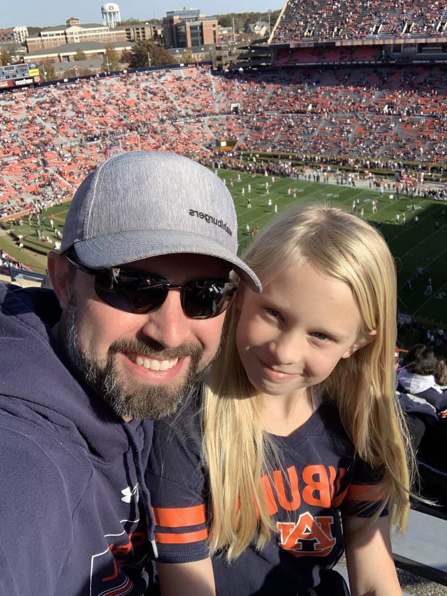 pman4221's tweet photo. #wareagle Daddy daughter Iron Bowl! https://t.co/9Y7HGoTuLa