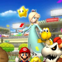 Electrificeren Bridge pier Smash Comet Observatory on Twitter: "Mario Kart Wii's end credits celebratory  picture, featuring Rosalina and Luma. https://t.co/c6NKdqRWho" / Twitter