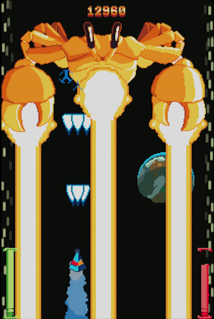 SIDRALGAMES's tweet photo. Task Force Kampas is currently 70% off on #NintendoSwitch! 🔥🚀

Give death to space eyeballs and save the cocos in this fast paced #shmup on the go! ✨

#TaskForceKampas #arcade #pixelart #indiegame https://t.co/jtvbHiDYHR