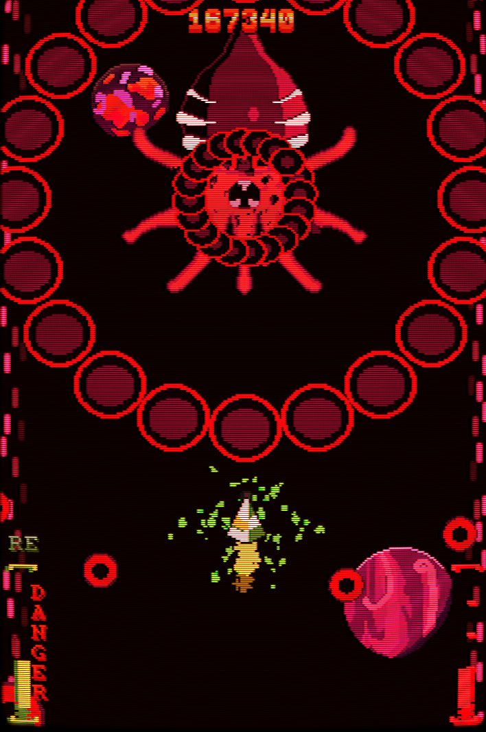 SIDRALGAMES's tweet photo. Task Force Kampas is currently 70% off on #NintendoSwitch! 🔥🚀

Give death to space eyeballs and save the cocos in this fast paced #shmup on the go! ✨

#TaskForceKampas #arcade #pixelart #indiegame https://t.co/jtvbHiDYHR