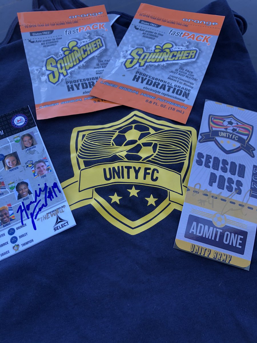 UnityFCsoccer's tweet photo. Anyone interested in a #WosoSaturday #UnityNation giveaway? Ladies small Unity tank @Sqwincher lifetime @UnityArmy pass signed by @dayneeford and all @UWSLeague2 pic signed by @HarlieFord RT, comment, follow etc.will draw winner tomorrow #UnityNation https://t.co/qSM6eBqGkD