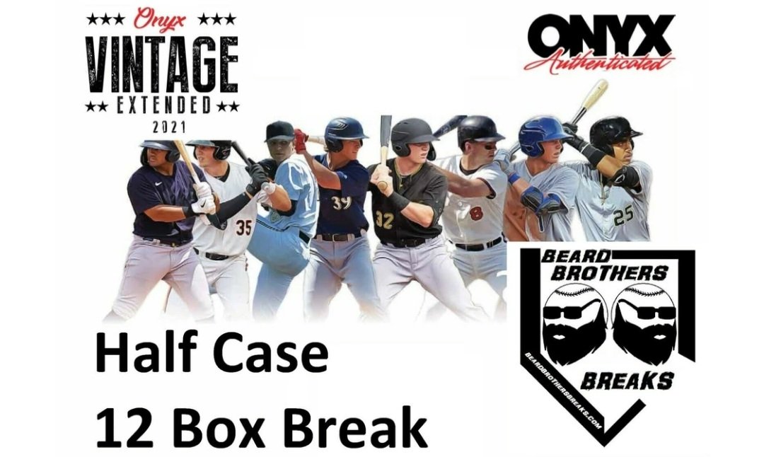 BeardBreaks's tweet photo. 2021 ONYX Vintage  EXTENDED ending on ebay tonight starting at 630pm &amp; 815 ET. 1st ones to rip!  Full case on the website as well by team! 2 cases for sale as well. Best Prices Around. Just ask! @StevenW22898827
@joejelson

https://t.co/VmPDheUacv

https://t.co/yWmt3MMb8V https://t.co/efNRrgSaoG