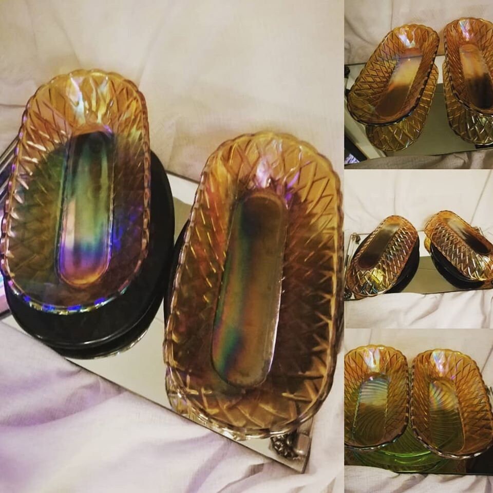 DWedgeCreations's tweet photo. #etsy shop:Set2 Indiana Amber Carnival Glass,Pretzel Glass,Celery Dishes https://t.co/vnIU2YZiQp #goldglass #marigoldglass #wedding #pretzelglass #carnivalglass #carnivalglassgold #indianaglass #nutdish #pretzelglassdish #celerydish #candydish #shopsmall #gift #party https://t.co/DlBMpQ7C6U