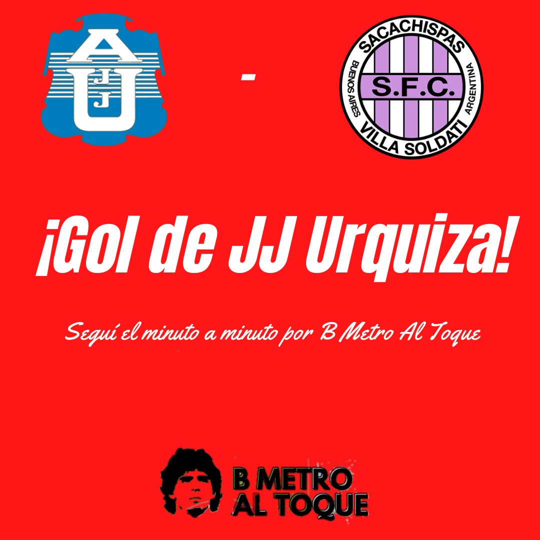 bmetroaltoque's tweet photo. ¡GOL DE #JJUrquiza! 

Maxi #Jerez la puso en el ángulo y marcó el 1-0 parcial para el #Jota. 

25' minutos, #JJUrquiza 1-0 #Sacachispas https://t.co/LHTTSLSsD2