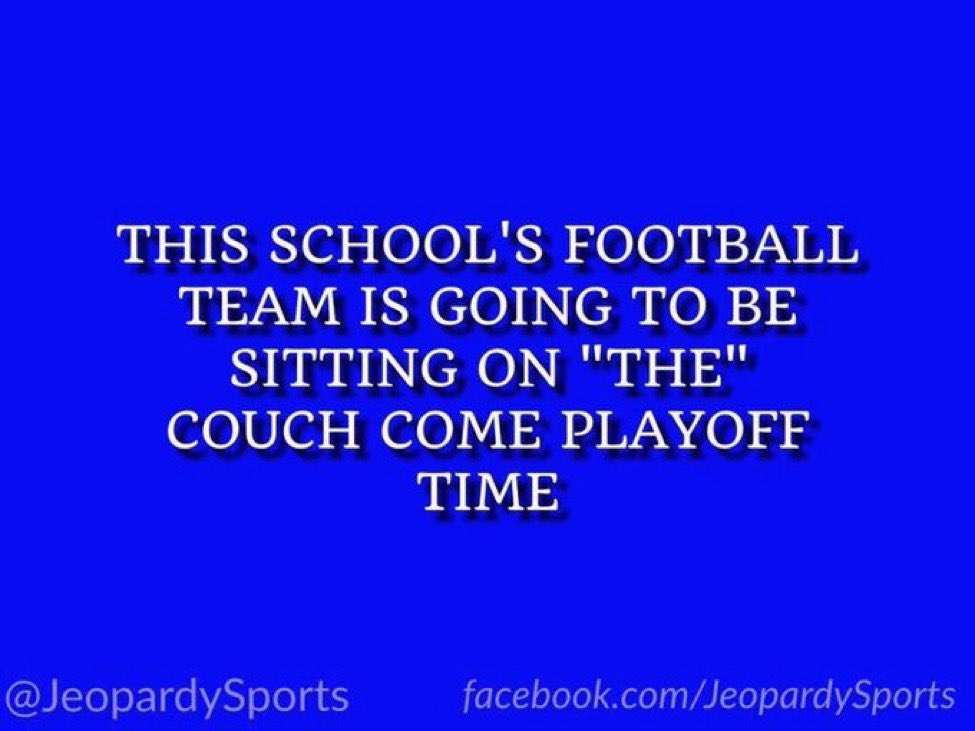 “What is: THE Ohio State University?”
#JeopardySports #OSUvsMICH