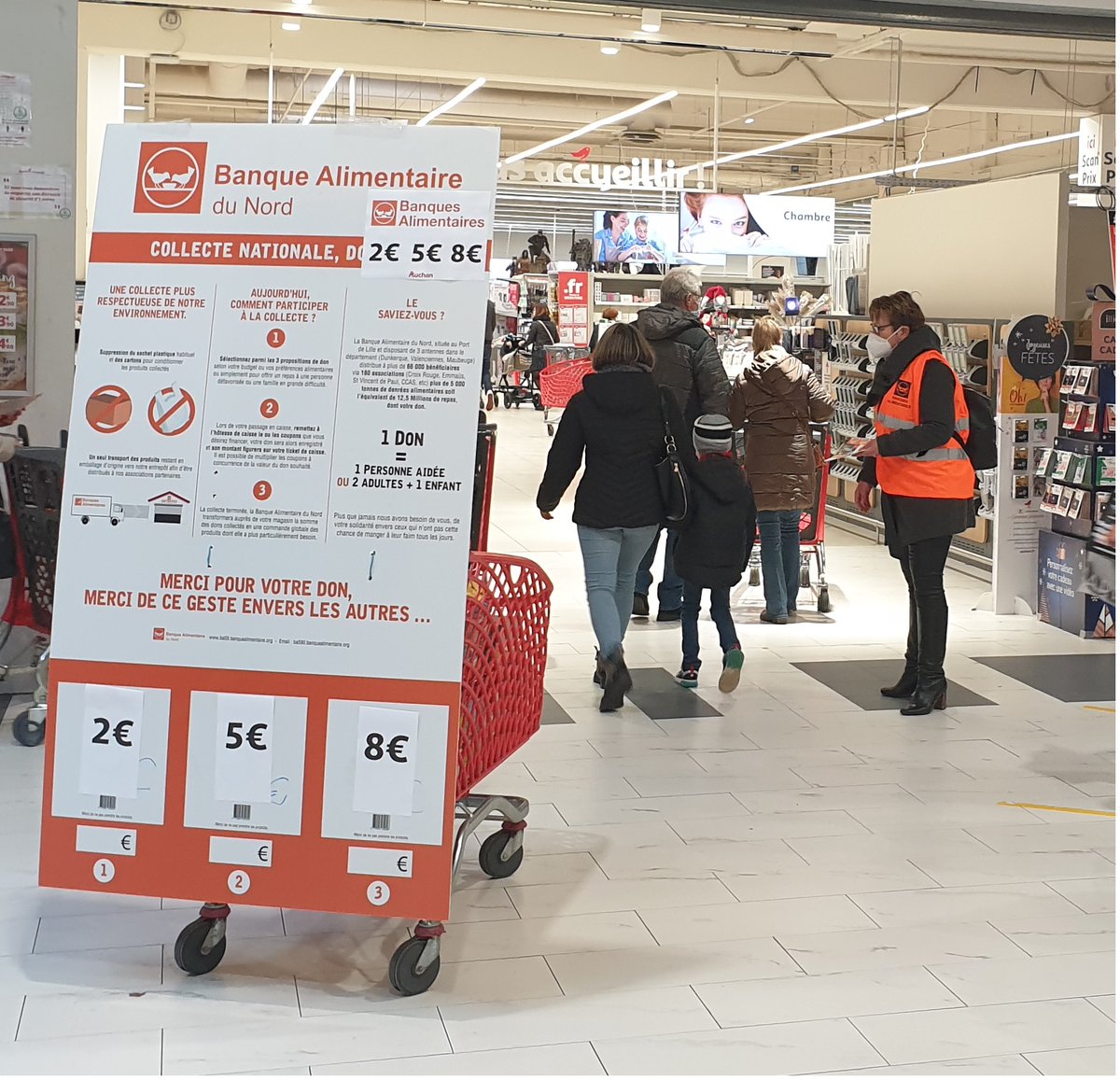 Ces deux derniers jours, collecte nationale des denrées pour la Banque Alimentaire pour lutter contre la précarité alimentaire. 
👏🏻Bravo aux bénévoles ❤️ Merci aux donateurs.