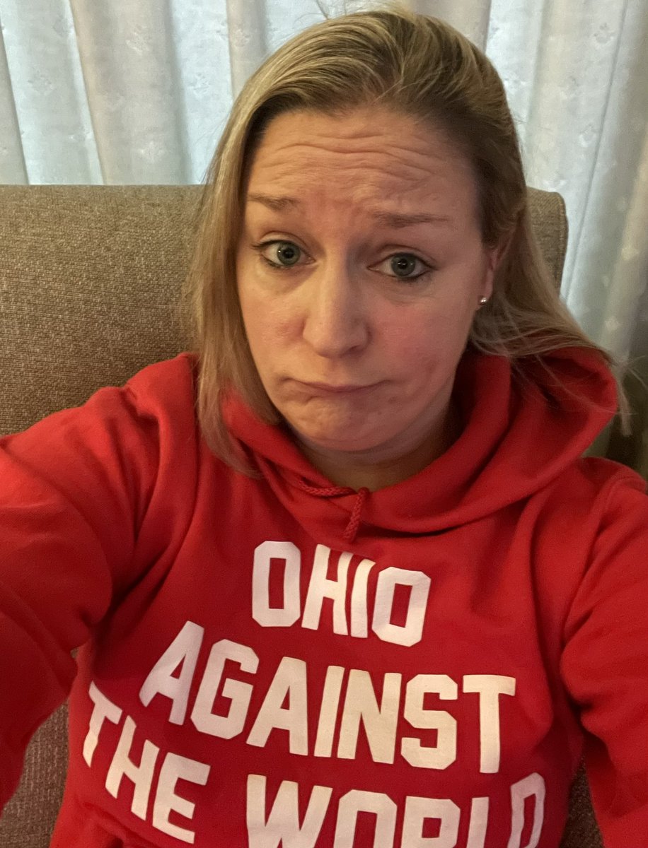elliewilhelm's tweet photo. Yes, Buckeyes tears are coming #BuckeyeNation #OhioAgainstTheWorld #meatchicken #sad https://t.co/WzhwPJifBV