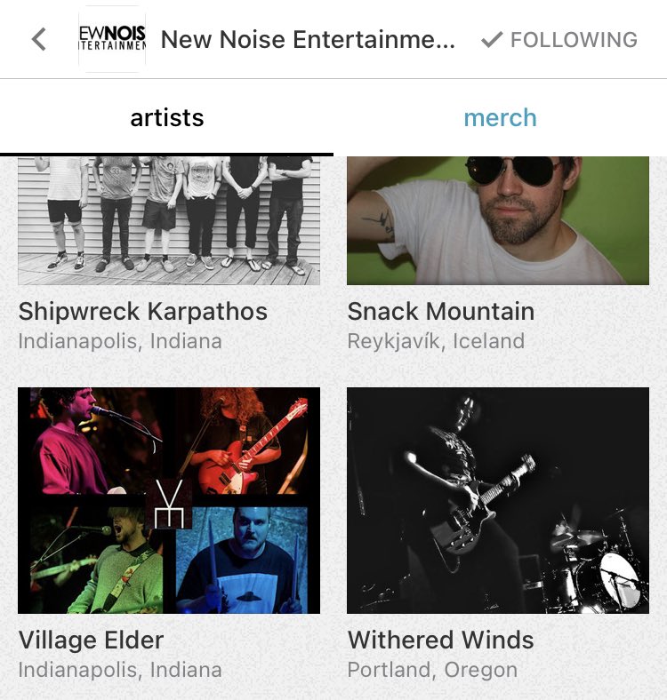 We were added to the New Noise Entertainment artist roster! #grassroots #posthardcoremusic #shoegazemusic #indianapolis