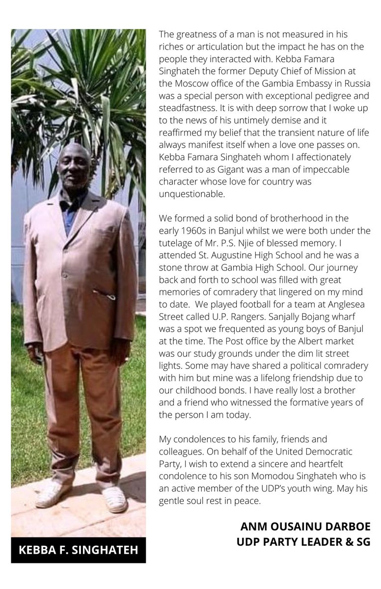 Ousainu ANM Darboe (@odarboeofficial) on Twitter photo 